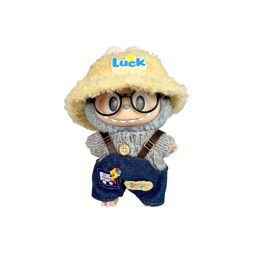 Modified Baby POP MART Labubu THE MONSTERS Heartbeat Macaron Spring Outing Glasses Style Hang Tag Box 17cm
