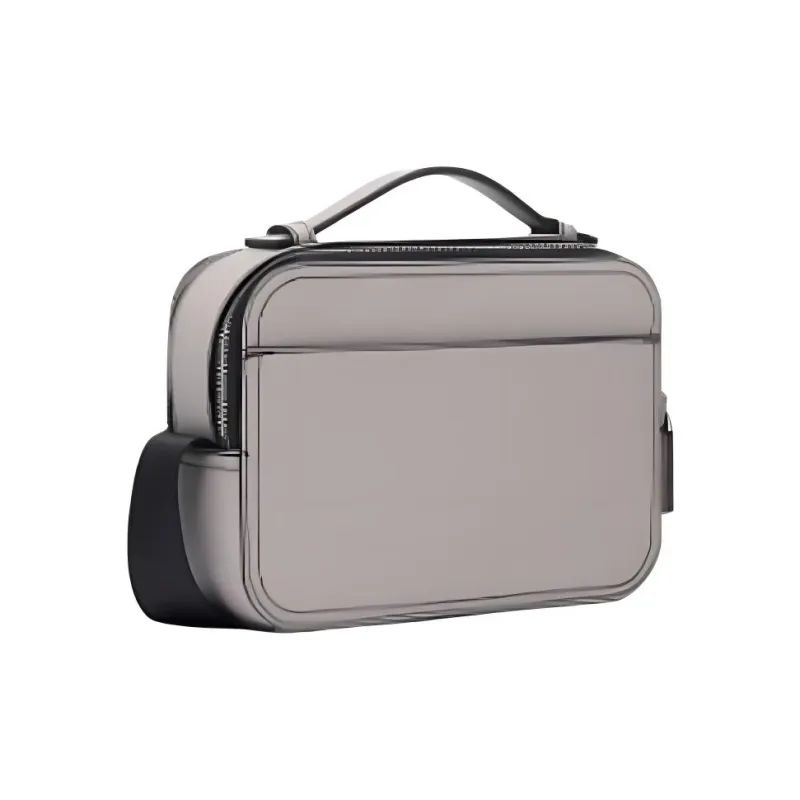MICHAEL KORS Cow Leather With Artificial Leather Shoulder Bag, Crossbody Bag, Handbag Men's Gray-1