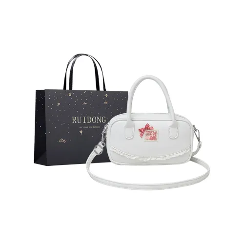 Omanfei PU Bowling Tall Bag Handbag Women's White/Silver/Pink/Red/Black