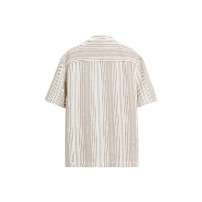 ZARA Shirt Men's Beige/Brown Yellow-1
