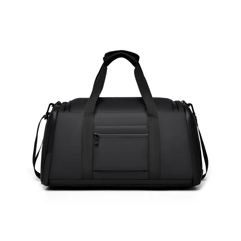 Jeep PU Leather Luggage Bag Gym Bag Large Size Unisex Black/Gray/Green-2
