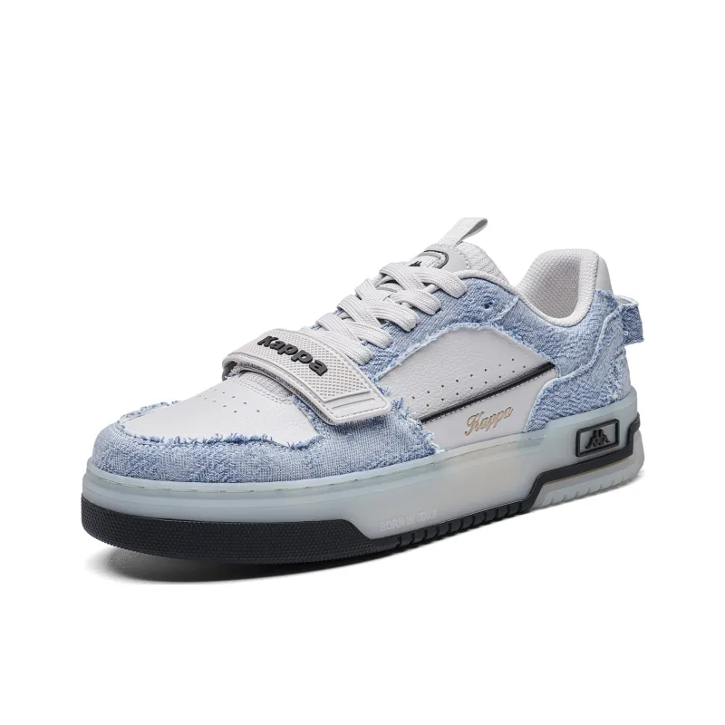 Kappa Anti Slip And Wear Resistant Breathable Low Top Skateboard Shoes Unisex Light Gray-2
