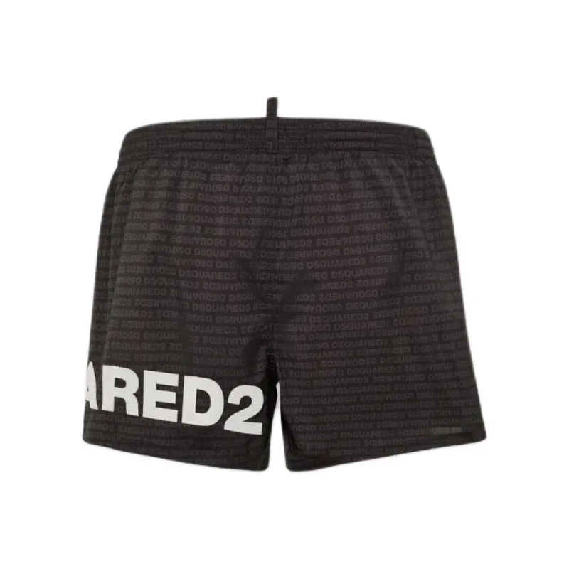 DSQUARED 2 DSQUARED 2 Logo Printed Drawstring Swim Shorts-1