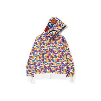 A BATHING APE La Store 5th Anniversary La Camo Shark Full Zip Hoodie