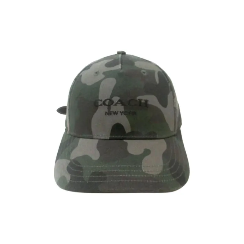COACH Cotton Twill Baseball Caps Unisex Camouflage-1