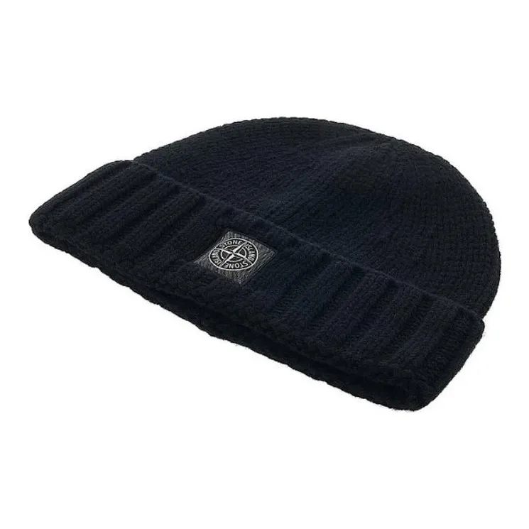 STONE ISLAND Beanies Unisex Black-2