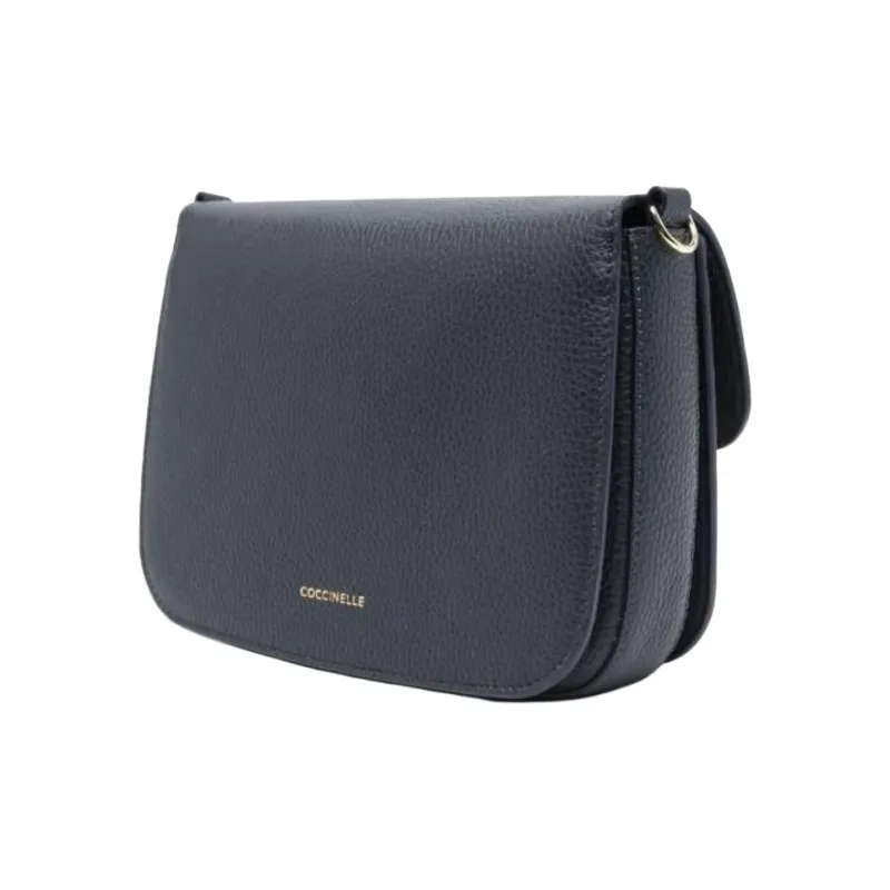 COCCINELLE C me Calfskin Shoulder Bag Trumpets Women's Midnight Blue-1
