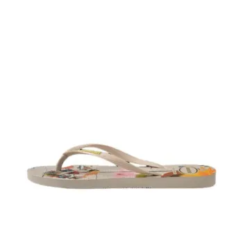 Havaianas Rubber Sole Slip Resistant Flip Flops Women's Ecru