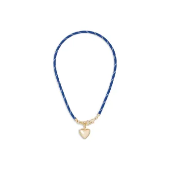 Roxanne Assoulin Brass Gold Plated Fabric Necklaces Women's Gold