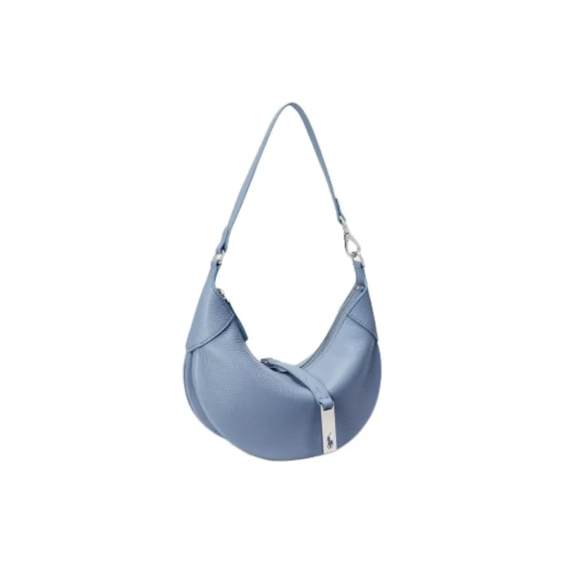 Ralph Lauren Polo ID Leather Shoulder Bag Mini Women's Blue-1