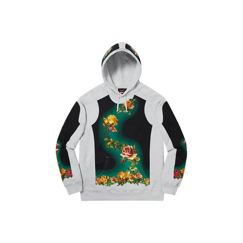 Supreme Jean Paul Gaultier Floral Print Hooded Sweatshirt-0