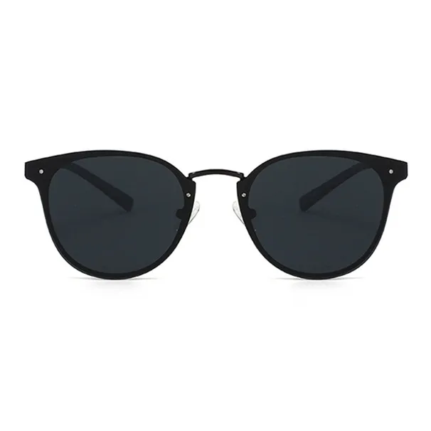 NOME Plastic Metal Oval Sunglasses Unisex-2