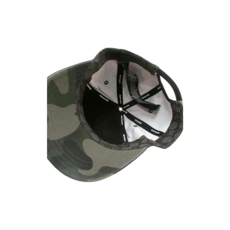 COACH Cotton Twill Baseball Caps Unisex Camouflage-4