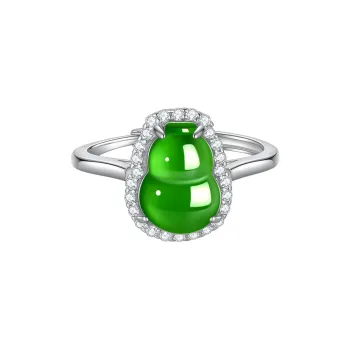 Princess Cui Hetian Jade Rings Jasper Women's