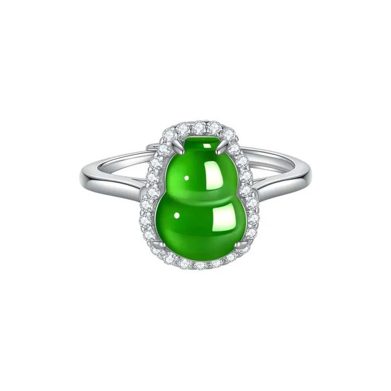 Princess Cui Hetian Jade Rings Jasper Women's-0