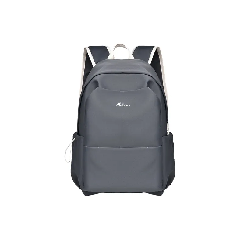 Mulinsen Nylon Backpack Regular Unisex Black/Khaki/Gray/Blue/Pink-3