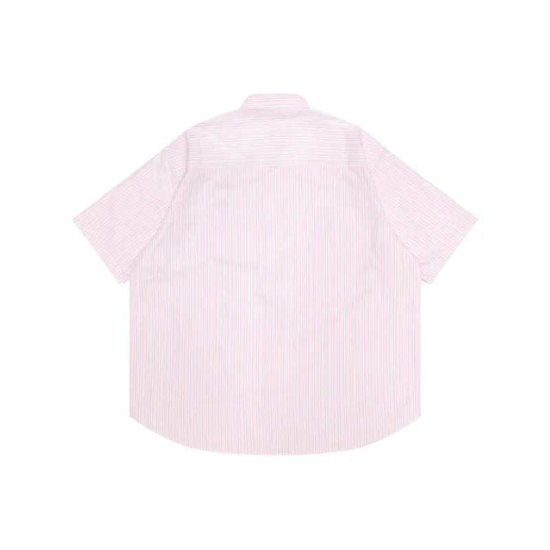 Aape By *A Bathing APE® Aapenow Moonface logo Striped Shirt-3