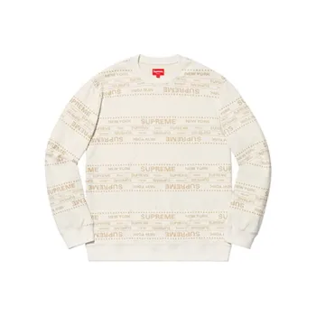Supreme Metallic Jacquard Crewneck