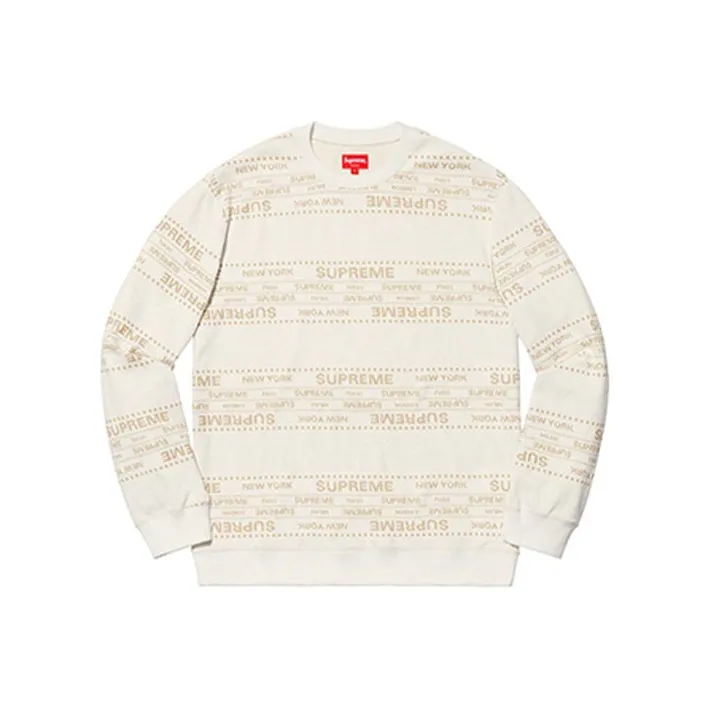 Supreme Metallic Jacquard Crewneck-0