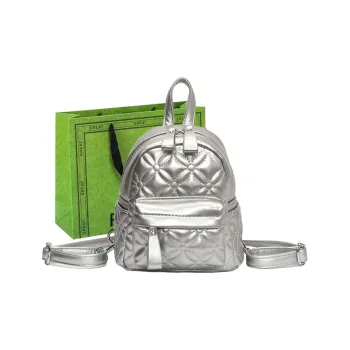 RUIPAI PU Backpack Women's Silver/Black/Yellow/White