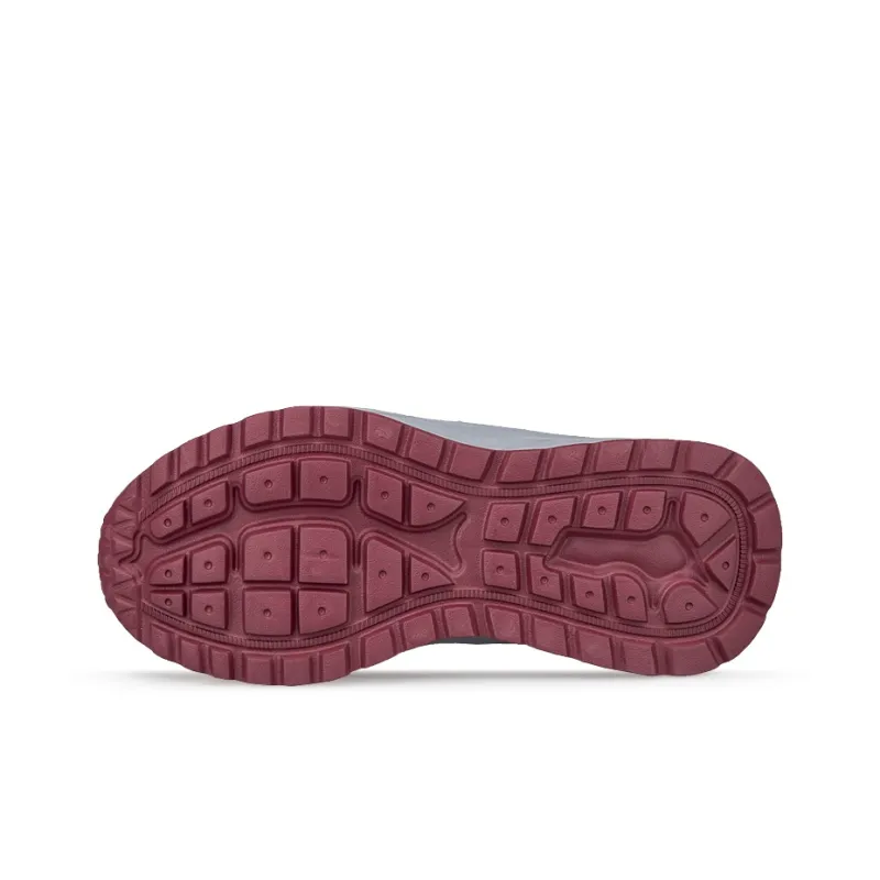 Mulinsen Cushioned Slip Resistant Breathable Low Top Casual Shoes Unisex Maroon-4