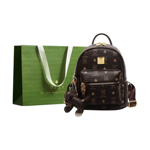 Three Ducklings Pu Backpack Regular Women's Multicolor