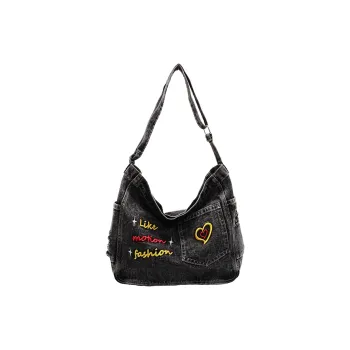 SUN EARTH &U Denim Shoulder Bag Women's Multicolor