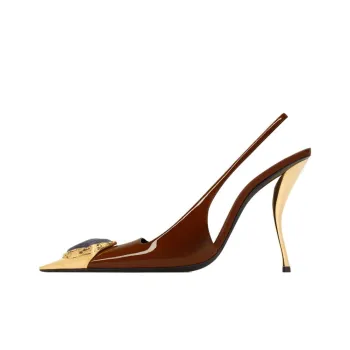 SAINT LAURENT Slim Heel High Heels 11cm Women's Brown
