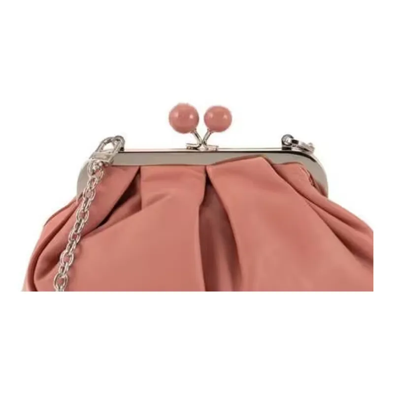 WEEKEND MaxMara Leather Crossbody Bag Shoulder Bag Women's Nude-5