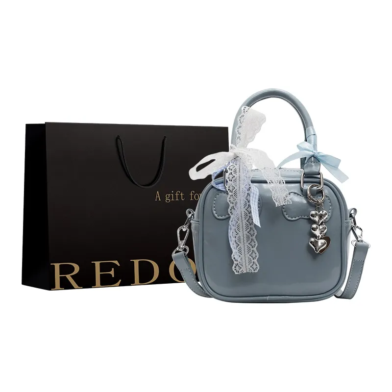 REDOO PU Handbag Women's Ecru/Black/Red/Blue/Pink-12
