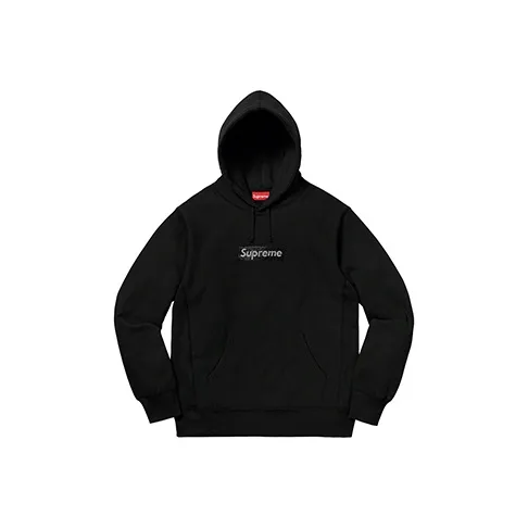Supreme Swarovski Box Logo Hooded Sweatshirt-0