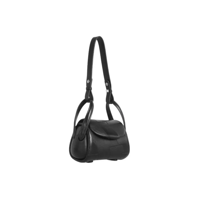 Kikawa Card PU Handbag, Shoulder Bag Small Size Women's Black-4