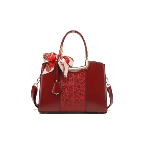 PAYOT Microfiber Synthetic Leather Shoulder Bag Crossbody Bag Handbag Regular Women's Dark Burgundy