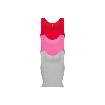 SKIMS COTTON RIB TANK 3 PACK Tank Tops Women's 3 Pack Sugar Pink Multicolor