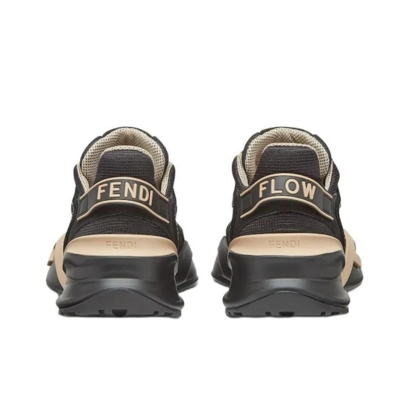 FENDI Flow Low Top Casual Shoes Women's Black-4