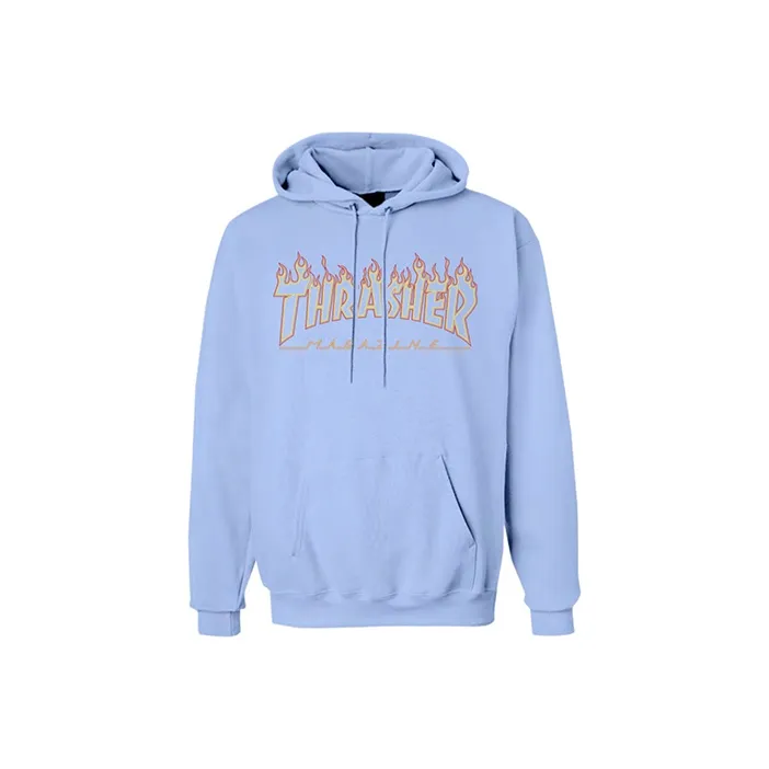 Thrasher Hooded Regular Sweatshirt Japan Version Unisex Haze Blue-0