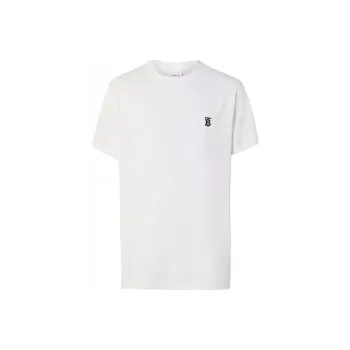Burberry Monogram Motif Embroidered T shirt