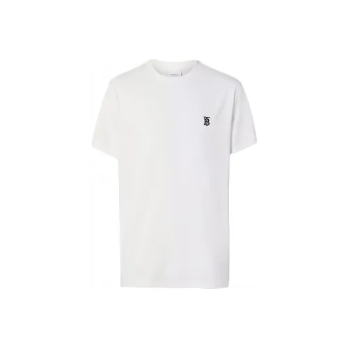 Burberry Monogram Motif Embroidered T shirt