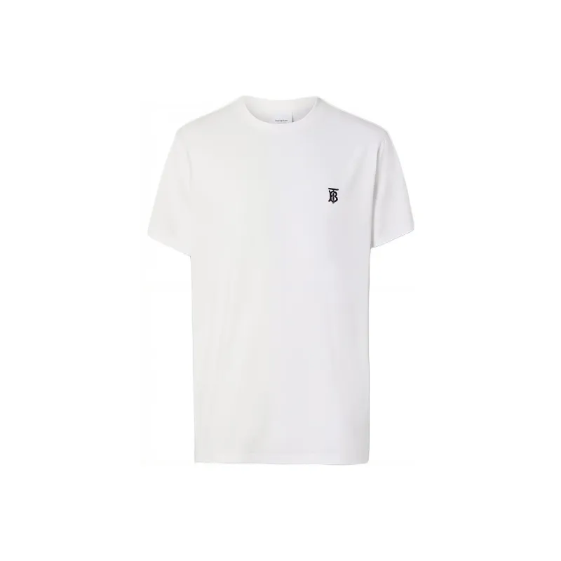 Burberry Monogram Motif Embroidered T shirt-0