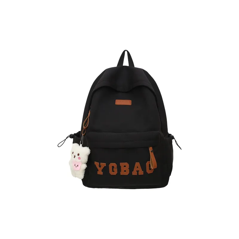 KAMLUI Nylon Backpack Regular Unisex White/Gray/Black/Burgundy/Khaki-14