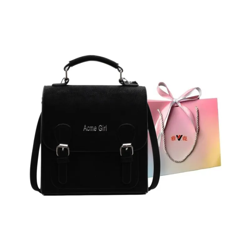 Yalu PU Handbag, Shoulder Bag, Backpack Regular Women's Black/Ecru/Green/Pink-0