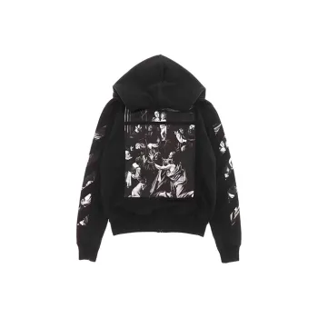 OFF WHITE Caravaggio Square Slim Zip Hoodie