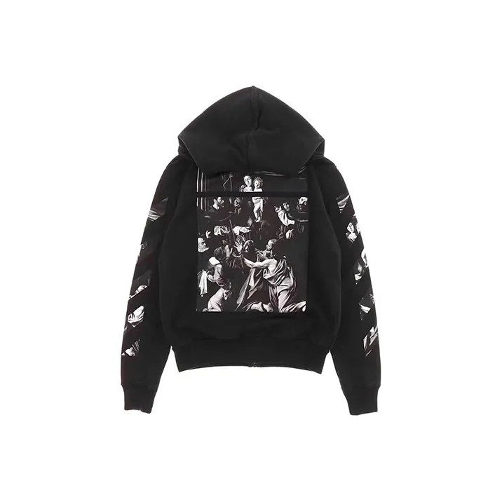 OFF WHITE Caravaggio Square Slim Zip Hoodie-0