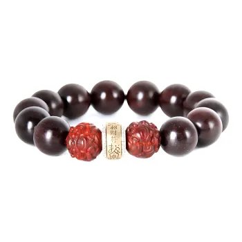 Tan Xin Pterocarpus Wooden Bracelets Unisex