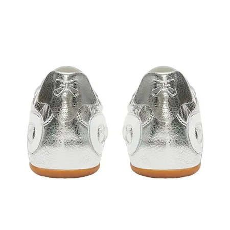 SMILEREPUBLIC FOUETTE SILVER BOWKNOT SIDE MARKINGS Casual Single Shoes Low Top Women's-5