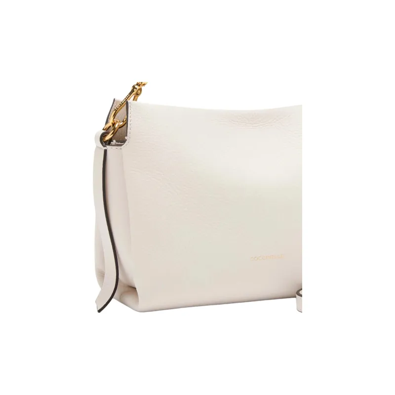COCCINELLE Double Sided Leather Handbag Trumpets Women's Ecru-2