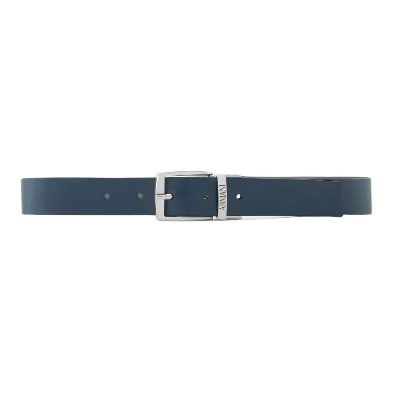 EMPORIO ARMANI Kids Logo engraved Faux leather Belt-1