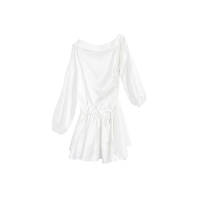 DGMZ Long Sleeved Dresses Women's White-1