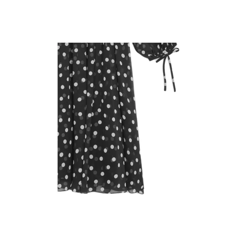 CELINE Folk Dress In Silk Georgette-4