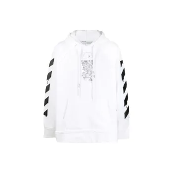 OFF WHITE Dipping Arrow Print Hoodie